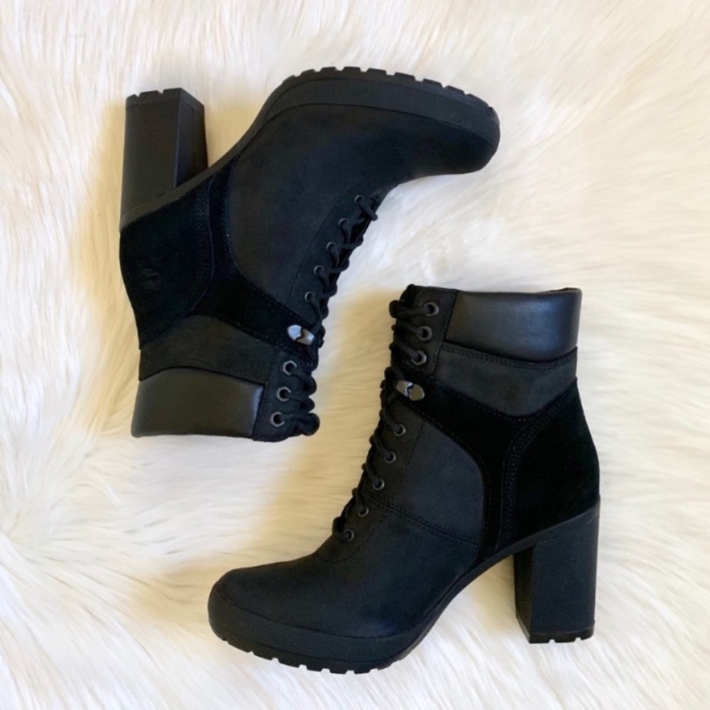 Timberland Black Camdale Field Lace Ankle Boots - Picture 7 of 8